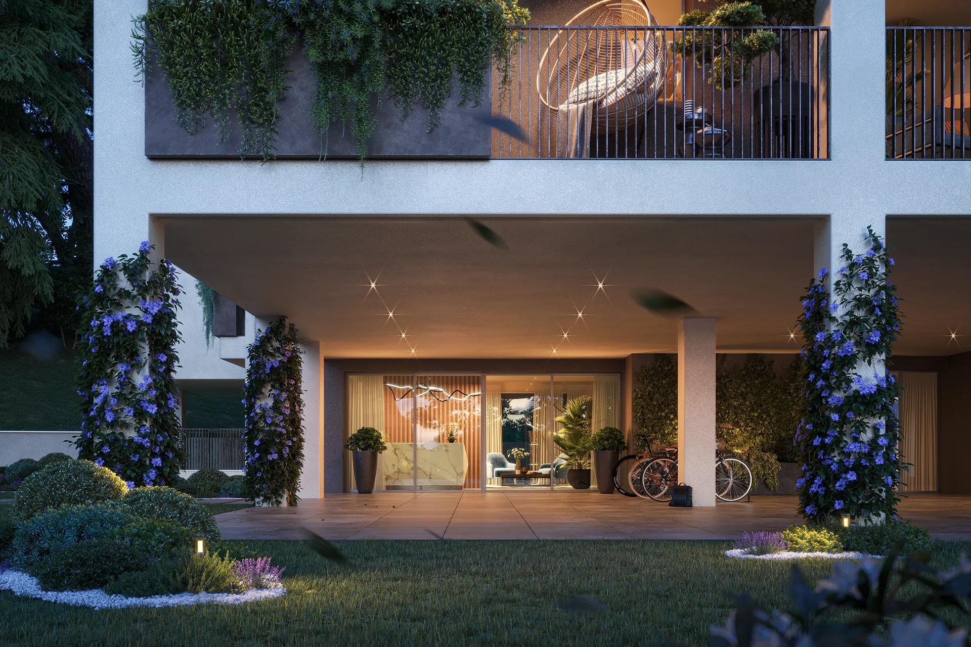 Facciata Domus14 Como - Dettaglio architettonico e prospettive moderne